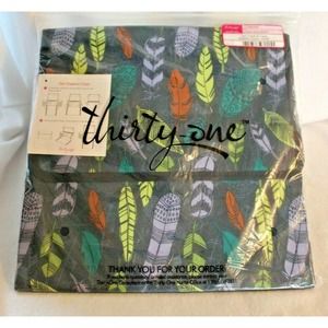 THIRTY ONE GET CREATIVE CASE, FALLING FEATHERS, SCRAPBOOK AND CRAFT STORAGE